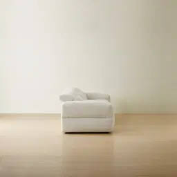 Mathias Stone White Fabric 3 Pieces Modular Dual Electric Recliner with Console