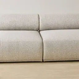 Pebbla Slate Grey Fabric Modular Corner Sofa with Left Arm Wide and Right Terminal