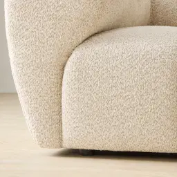 Quincy Stone Cream Woven Fabric 2 Pieces Modular Sofa