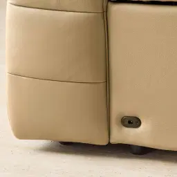 Jones Desert Brown Leather 2 Pieces Modular Dual Electric Recliner