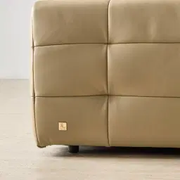 Jones Desert Brown Leather 2 Pieces Modular Dual Electric Recliner