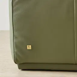 Crosby Light Green Leather 5 Pieces Modular Corner Sofa with Left and Right Arm