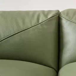 Crosby Light Green Leather 5 Pieces Modular Corner Sofa with Left and Right Arm