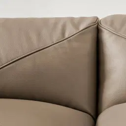 Crosby Myrtle Grey Leather 3 Pieces Modular Sofa