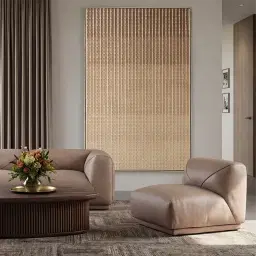 Crosby Mushroom Beige Leather 3 Pieces Modular Sofa