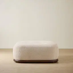 Bellagio Mid Beige Woven Fabric Ottoman Module