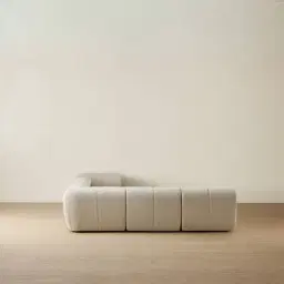 Quincy Slate Grey Fabric Modular Corner Sofa with Right Cuddler