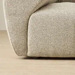 Quincy Slate Grey Fabric 3 Pieces Modular Sofa