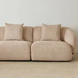 Willow Antelope Woven Fabric 2 Pieces Modular Sofa