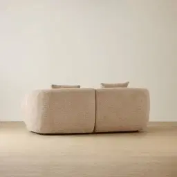Willow Antelope Woven Fabric 2 Pieces Modular Sofa