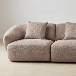 Willow Warm Taupe 3 Pieces Modular Sofa