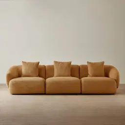 Willow Vintage Mustard 3 Pieces Modular Sofa