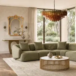 Willow Winter Moss 2 Pieces Modular Sofa