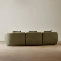 Willow Winter Moss 3 Pieces Modular Sofa