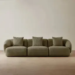 Willow Winter Moss 3 Pieces Modular Sofa