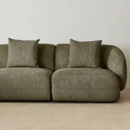 Willow Winter Moss Woven Fabric Modular Corner Sofa
