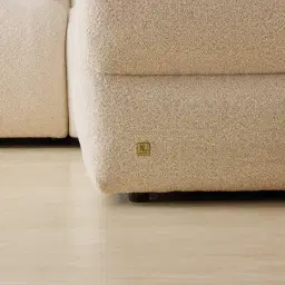 Mathias Pearl Beige Fabric 5 Pieces Modular Corner Dual Electric Recliner