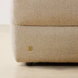 Mathias Pearl Beige Fabric 2 Pieces Modular Dual Electric Recliner with Console
