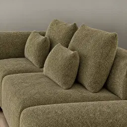 Riviera III Winter Moss Woven Fabric Modular Sofa