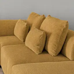 Riviera III Tuscan Sun Chenille Fabric Modular Sofa