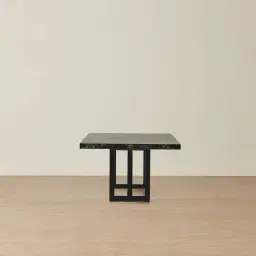Grayson Matte Black Rectangular Dining Table with Matte Emerald Green Sintered Stone Top - 268x118cm