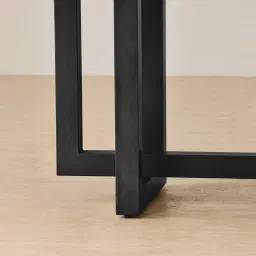 Grayson Matte Black Rectangular Dining Table with Matte Emerald Green Sintered Stone Top - 268x118cm