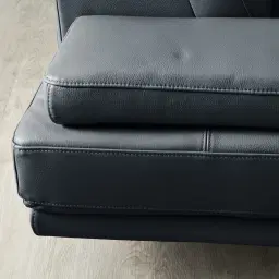 Aster Night Blue Modular Right Chaise Lounge - Black Legs