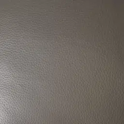 Lennox Warm Stone Grey Leather 3-Seater Sofa - Black Legs