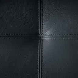 Alessia Night Blue Leather Dual Electric Recliner Lounge - Left - Black Legs