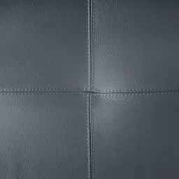 Alessia Night Blue Leather Dual Electric Recliner Lounge - Right - Black Legs