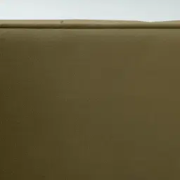 Vogue Olive Green Velvet 3-Seater Sofa - Dark Brown Legs