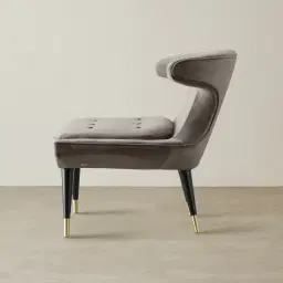 Tarrington Mushroom Velvet Occasional Chair