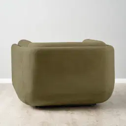 Clementine Olive Green Velvet Occasional Chair