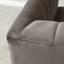 Astoria III Mushroom Velvet Occasional Chair