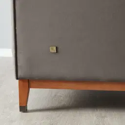 Astoria III Mushroom Velvet Occasional Chair