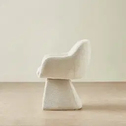 Antonia Fusion Grey Fabric Swivel Dining Chair