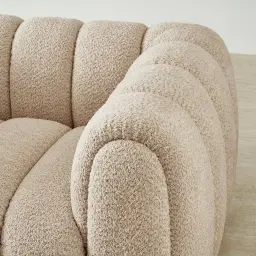 Gabriella Mid Beige Woven Fabric Occasional Chair