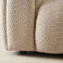 Gabriella Mid Beige Woven Fabric Occasional Chair