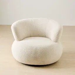 Marlowe Stone White Fabric Occasional Chair