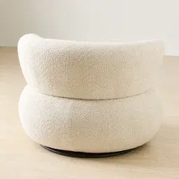 Marlowe Stone White Fabric Occasional Chair