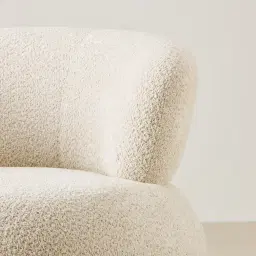 Marlowe Stone White Fabric Occasional Chair