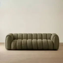 Gabriella Winter Moss 3-Seater Woven Fabric Sofa