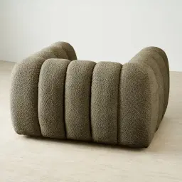 Gabriella Winter Moss Woven Fabric Occasional Chair