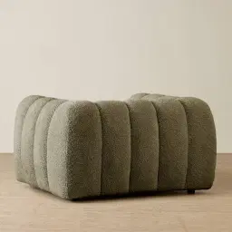 Gabriella Winter Moss Woven Fabric Occasional Chair