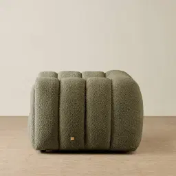 Gabriella Winter Moss Woven Fabric Occasional Chair
