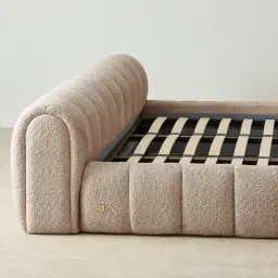 Gabriella Mid Beige Fabric King Bed