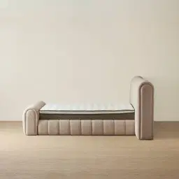 Gabriella Mid Beige Fabric King Bed