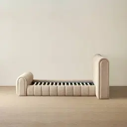 Gabriella Mid Beige Fabric Queen Bed