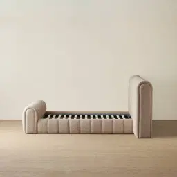 Gabriella Mid Beige Fabric Queen Bed