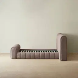 Gabriella Warm Taupe Fabric Queen Bed